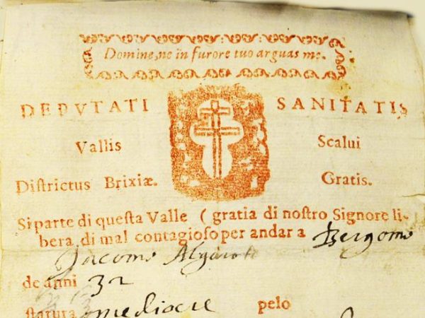certificato valle seriana 1630 corriere bergamo 2 - La Voce delle Valli