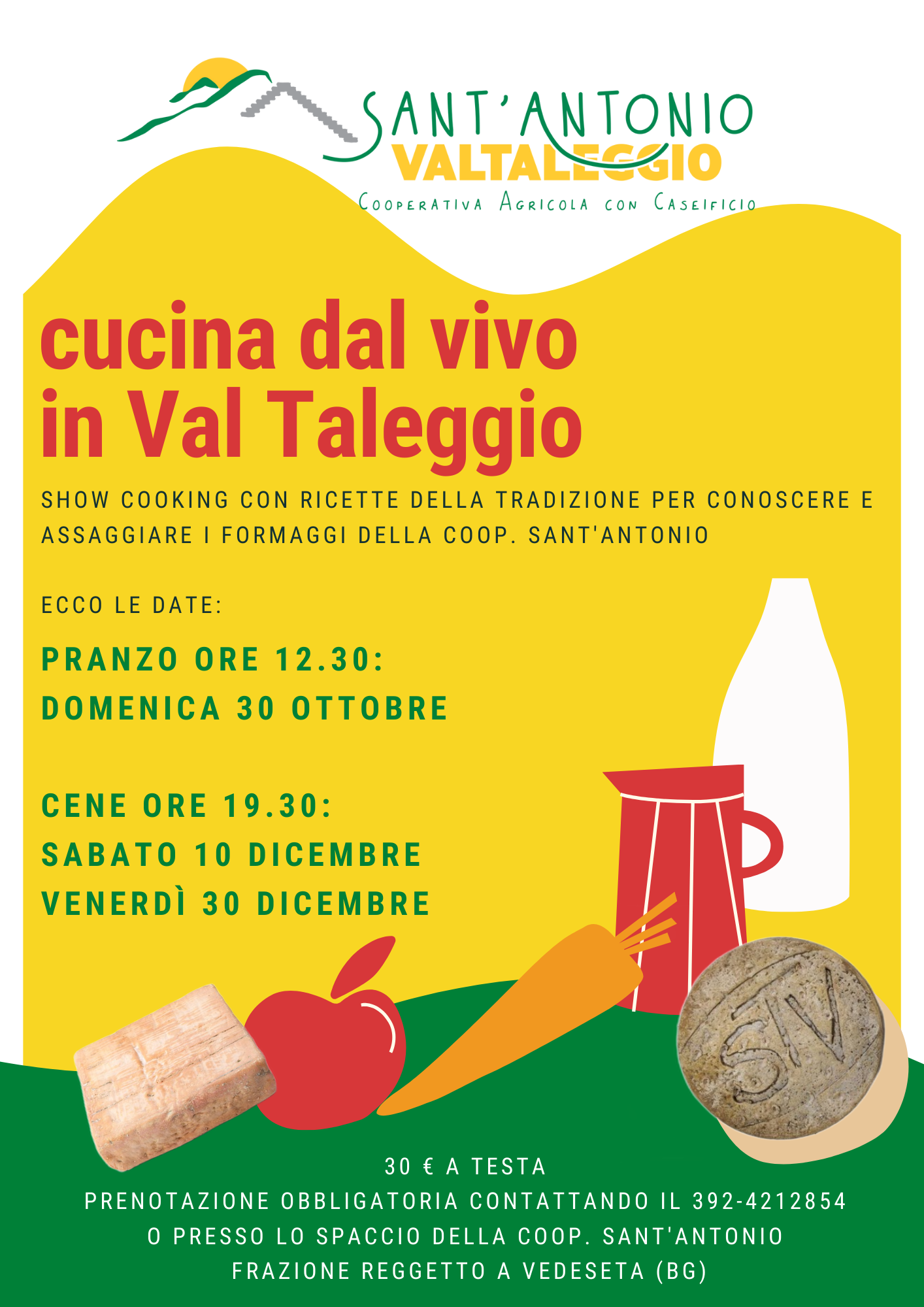 cucina dal vivo in Val Taleggio - La Voce delle Valli