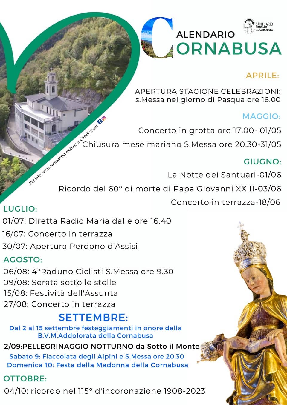 calendario cornabusa - La Voce delle Valli