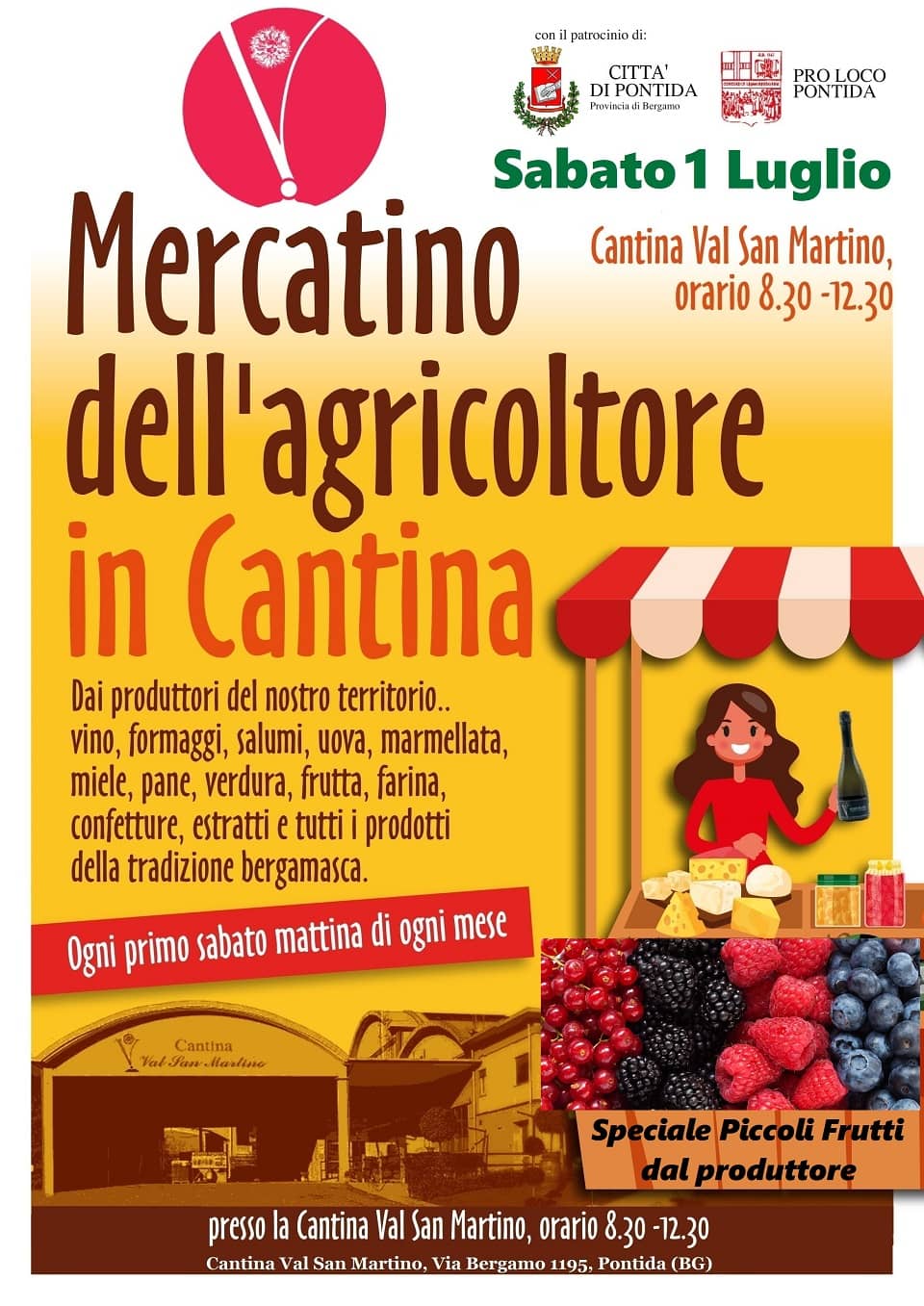 Mercatino dellagricoltore Cantina speciale piccoli frutti 1 - La Voce delle Valli