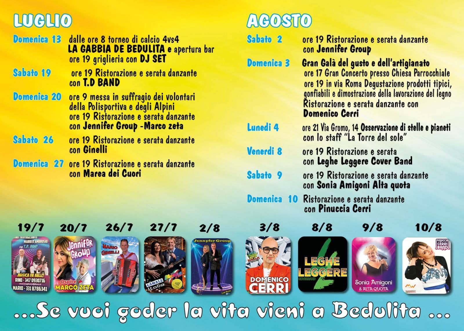 estate bedulitese - La Voce delle Valli