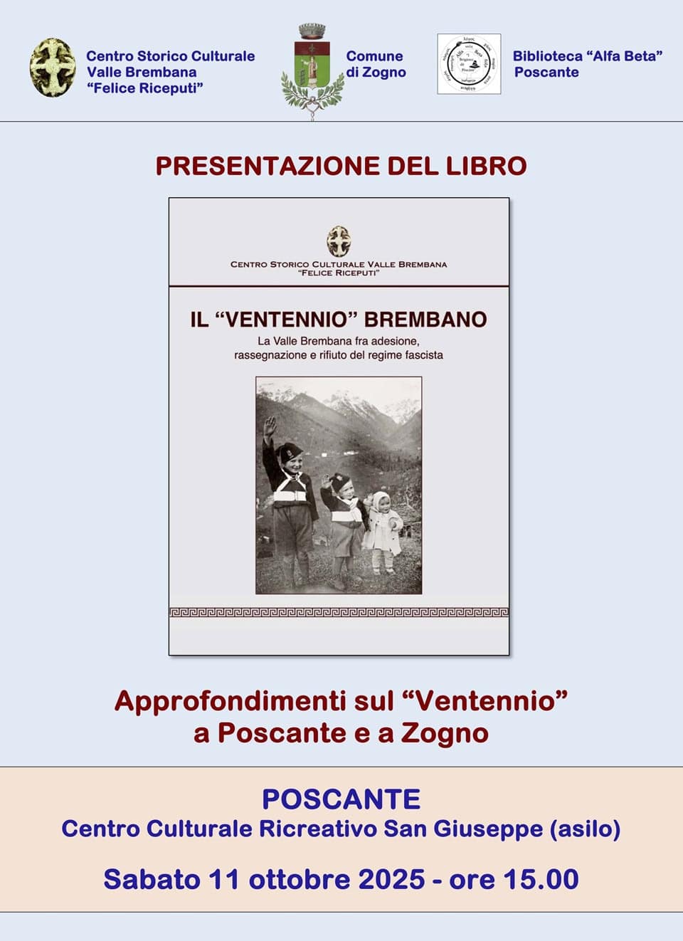 Il Ventennio a Poscante - La Voce delle Valli