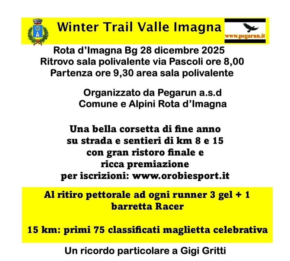 Winter trail valle Imagna 2025 - La Voce delle Valli