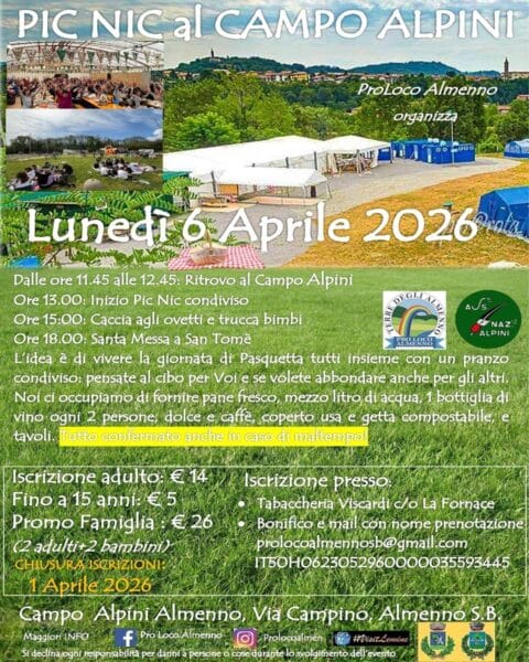 Pic Nic al Campo 06.04.2026 - La Voce delle Valli