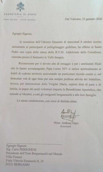 lettera papa - La Voce delle Valli