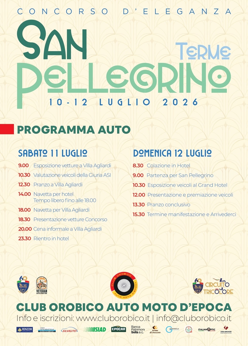 Concorso San Pellegrino 2026 Programma auto aggiornato 1 page 0001 - La Voce delle Valli