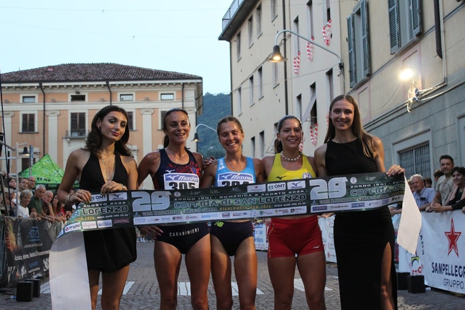 podio femminile corrida - La Voce delle Valli
