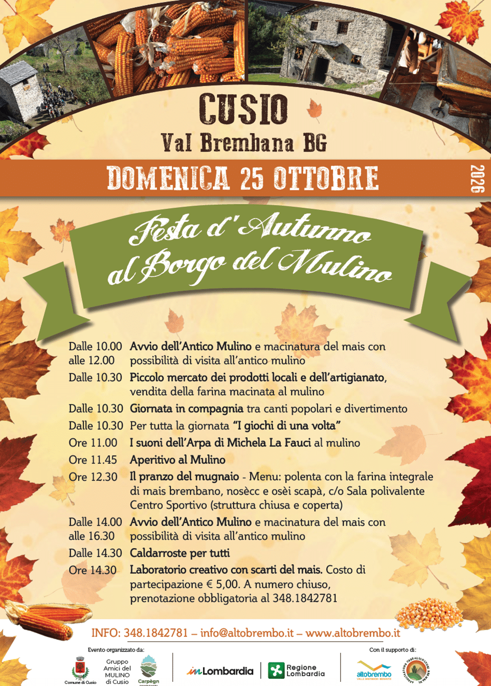 Festa al borgo del mulino 2026 - La Voce delle Valli