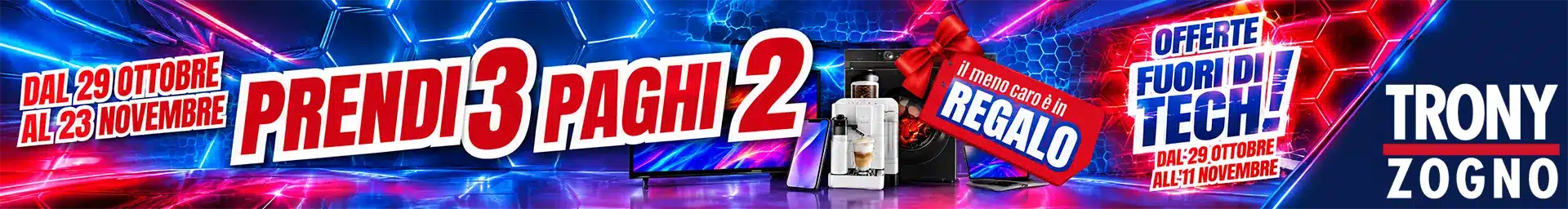 Prendi 3 paghi 2 da Trony Zogno dal 29 ottobre al 23 novembre 2026 - La Voce delle Valli