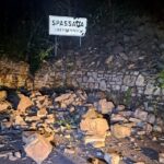Frana a Berbenno: chiusa la strada in località Spassada
